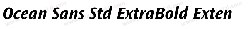 Ocean Sans Std ExtraBold Extended字体转换